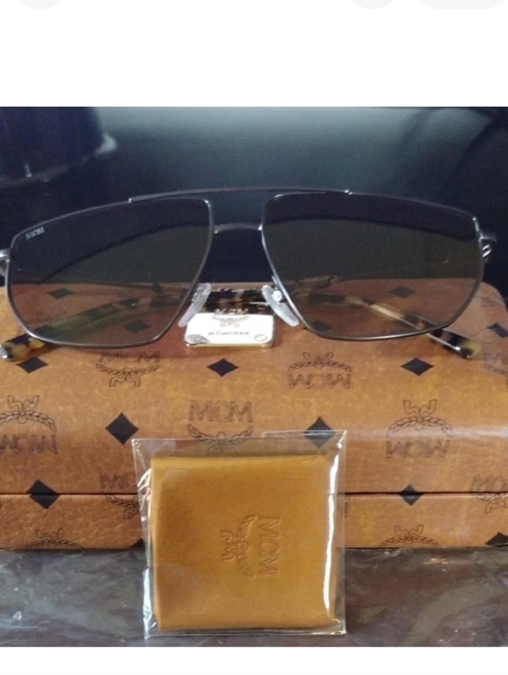 MCM Brown Leather Tote Bag